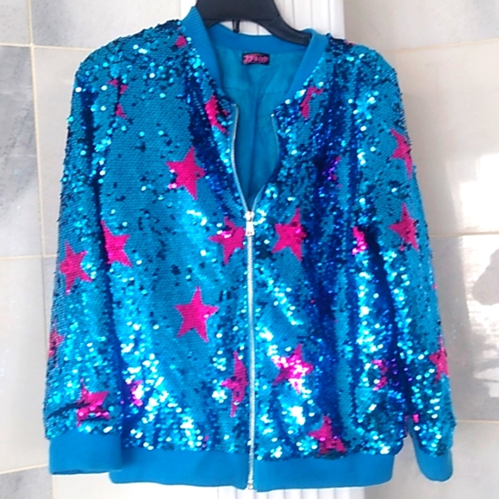 Seqine Jacket Small women's blue Pink